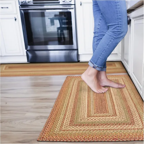 Miniatura 169 de Homespice Alfombras de Área Ovaladas Trenzadas de Yute Denim Azul de 8x10 pies para Sala de Estar, Dormitorio y Comedor. Apto para Mascotas. Estilos