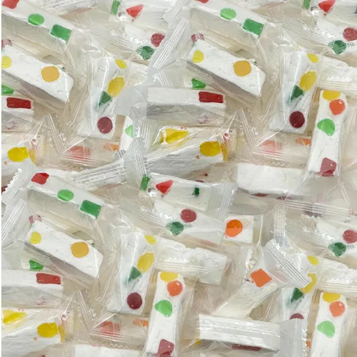 Caramelos de Nuez de Jujube | Paquete de 11 onzas, 30 unidades | Delicia clásica con trozos de gelatina de frutas | Envueltos individualmente