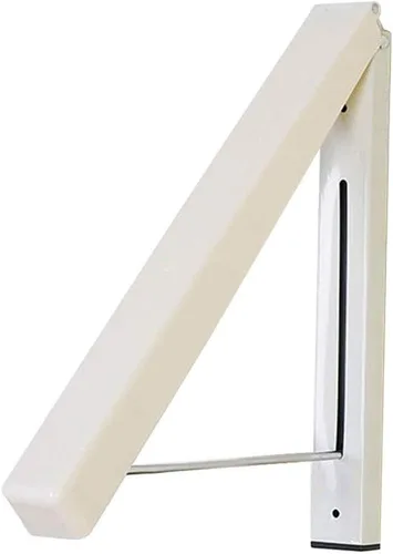 Perchero plegable para colgar ropa, para colgar en la pared, colgador retráctil para ropa, fácil de instalar, fuerte carga y soporte de carga Blanco