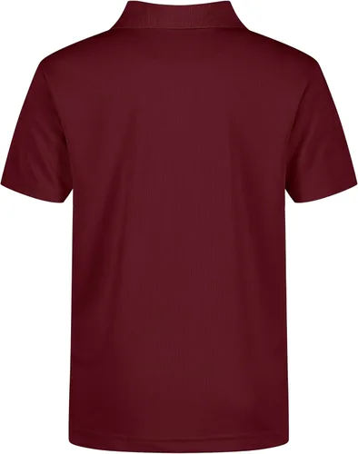 Miniatura 2 de IZOD Camisa polo de manga corta para uniforme escolar para niños, cierre de botón, material de rendimiento que absorbe la humedad