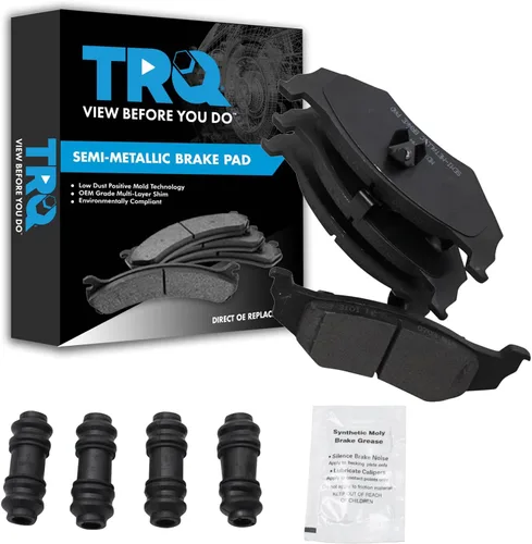 Miniatura 164 de TRQ Pastillas de freno delanteras semi metálicas compatibles con Ford Expedition 2018-2021 F-150 2018-2020 Lincoln Navigator 2018-2022