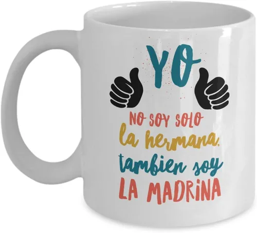 Miniatura 3 de Regalo para Madrina Taza de cafe para hermana Perfecto regalo para graduados, profesionales y estudiantes Vaso con afirmaciones positivas
