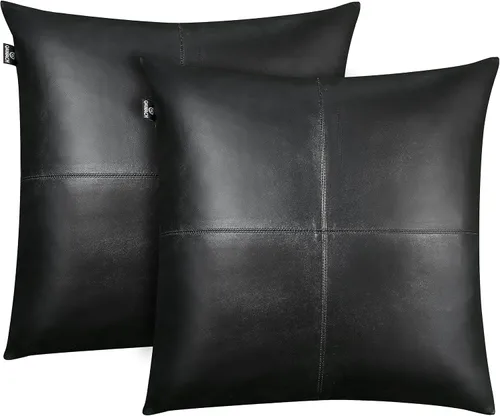 Miniatura 42 de Funda de almohada de piel de cordero – Funda de cojín para sofá, fundas decorativas para sala de estar o dormitorio de 20 x 20 pulgadas – Caja