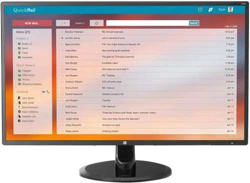 HP Monitor LCD retroiluminado por LED 27" Negro (2KZ35A6#ABA)
