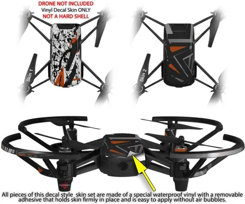 Miniatura 2 de Skin Wrap 2 Pack para DJI Ryze Tello Drone baja 0018 naranja quemado Drone No Incluidas