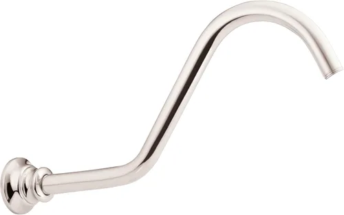 Miniatura 5 de Moen tubo de níquel cepillado 14 pulgadas Brazo de regadera, S113WR Hierro forjado