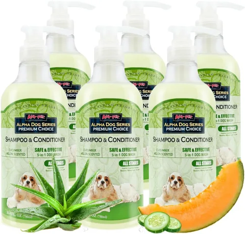 Miniatura 16 de Bright White - Champú y acondicionador natural para perros con aloe vera, juego de champú y acondicionador para perros con pH equilibrado, sin
