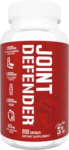5% Nutrition Rich Piana Joint Defender Suplemento máximo de apoyo articular | Colágeno, glucosamina, condroitina, curcumina de cúrcuma con pimienta