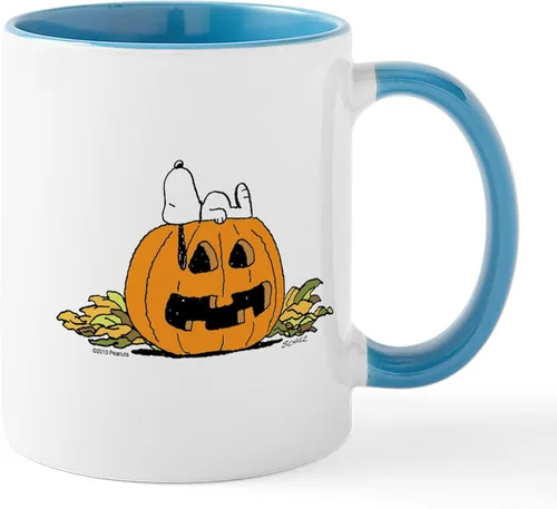 Miniatura 100 de CafePress Sincere Pumpkin Patch Mug Taza de café de cerámica de 11 oz (11.0 fl oz)