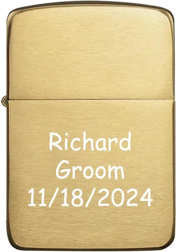 Miniatura 9 de Encendedor de aceite personalizado ZIPPO clásico a prueba de viento grabado (hielo negro)