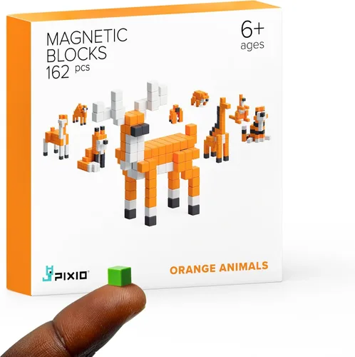 Miniatura 14 de PIXIO Mini bloques magnéticos y cubos magnéticos para niños, pequeños imanes para manualidades, juego de construcción STEM, juguetes de aprendizaje