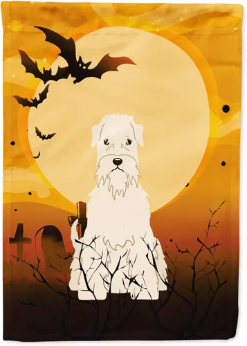 Miniatura 85 de Caroline's Treasures BB4307GF - Bandera de Halloween Airedale para jardín, bandera decorativa para patio exterior, obras de arte de patio, macizos