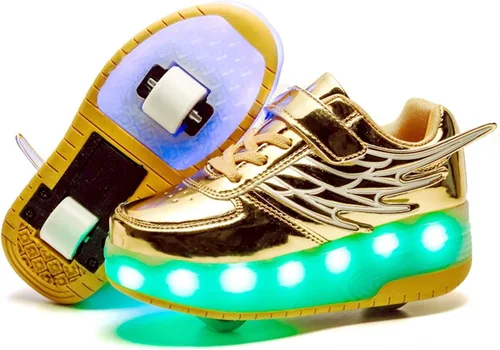 Miniatura 11 de Roller Skate Shoes for Kids Boys Girls LED Roller Sneakers Light Up Fashion Flashing Wheels Shoes Rechargeable