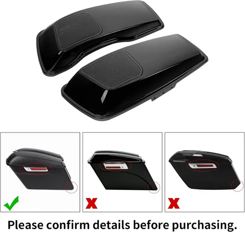 Miniatura 6 de Parrillas recortadas 6X9 tapas de altavoz para Harley Touring Road King Street Electra Glide 2014-2024