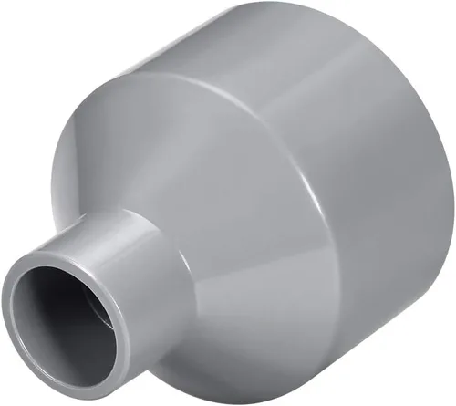 Miniatura 3 de uxcell PVC DWV Reductor Acoplamiento Schedule 40 Gris 0.787 in x 1.969 in Socket 2Pcs