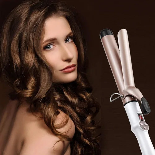 Miniatura 2 de Rizador de pelo de 1.25 pulgadas con barril de revestimiento de cerámica, varita rizadora profesional de calor instantáneo hasta 450 °F, pantalla