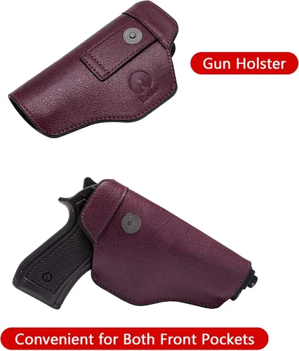 Miniatura 5 de Bolso de mano oculto para mujer, bandolera de cuero, bolso grande con funda desmontable, Bolso Hobo oculto