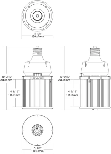 Miniatura 8 de Satco Lámpara LED de mazorca de maíz potable y CCT, base EX39, 1 unidad