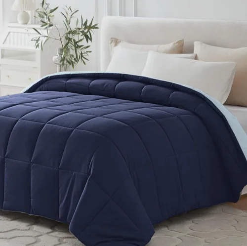 Miniatura 13 de Homelike Moment Edredón tamaño King – Inserto de edredón púrpura, relleno alternativo de plumón, cama tamaño King, ropa de cama ligera, acolchada