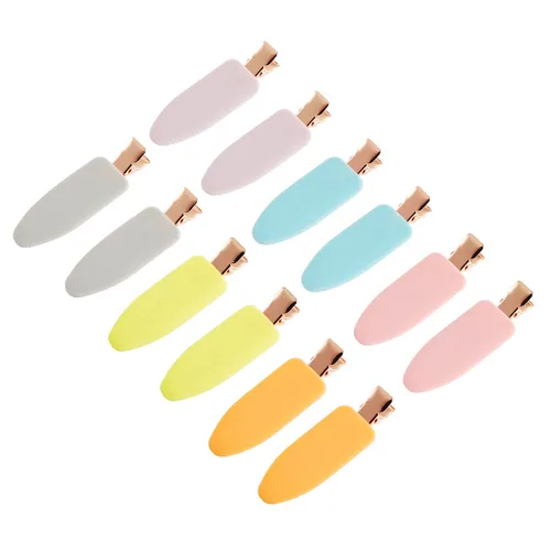 Miniatura 7 de 12 piezas de pinzas para el cabello suaves, pinzas planas para peinar el cabello 12 unidades (animal)..