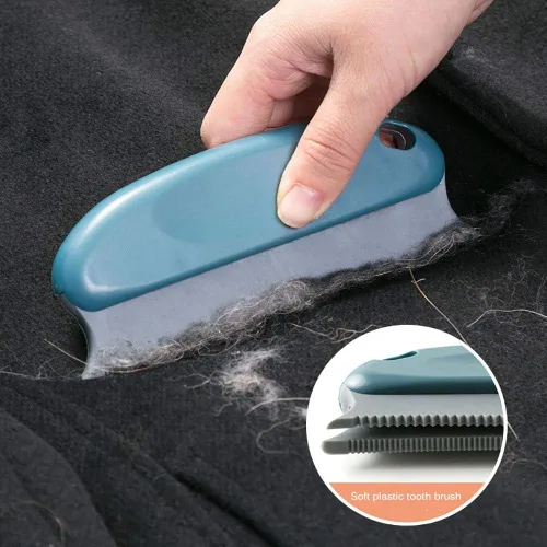 Miniatura 8 de N-S Cepillo removedor de pelo de mascotas, peine de aseo para mascotas, cepillo removedor de pelusas para perros y gatos, cepillo para peluquería