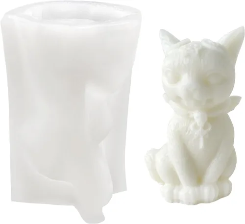 Molde de vela de Halloween para hacer velas, molde de silicona 3D para fundición de resina, bricolaje yeso, arcilla polimérica, decoración del hogar