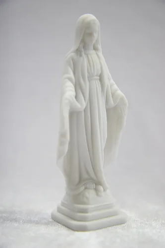 Miniatura 2 de Vittoria Collection Figura de escultura católica de Virgen María de Nuestra Señora de Gracia de 4 1/4 pulgadas, hecha en Italia