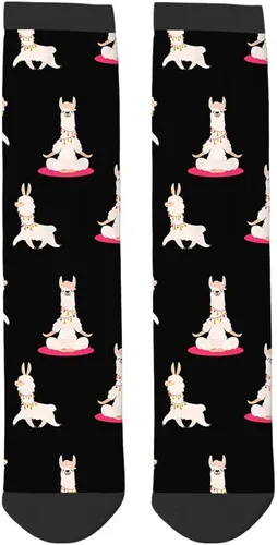 Miniatura 4 de AOYEGO Coloridos cardiogramas divertidos calcetines de salud Curva Novedad Casual Crew Calcetines de contraste Color Diseño para Mujeres Hombres