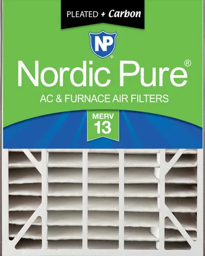 Miniatura 33 de Nordic Pure 20x25x5 (tamaño real: 19 3/4 x 24 1/4 x 4 7/8) Filtro de CA Air Bear MERV 13 Plus Carbon 4 Pack