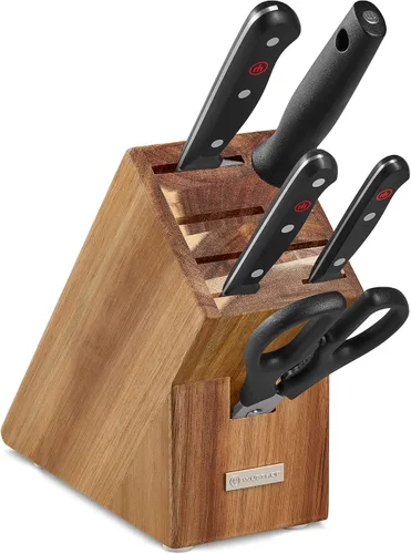 Miniatura 9 de Wüsthof Gourmet - Juego de bloques de cuchillos (11 piezas, madera de haya)