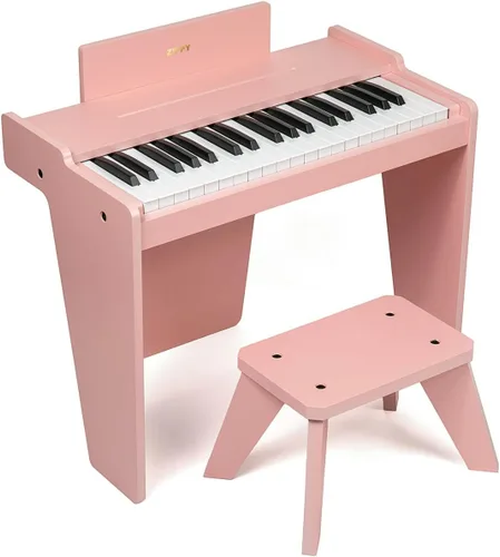 Miniatura 7 de Teclado de piano para niños ZIPPY, piano digital de 37 teclas para niños, juguete de instrumento musical educativo, piano de madera para niñas