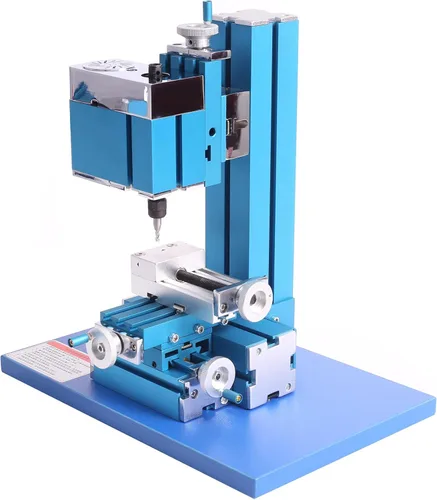 Miniatura 7 de Mini máquina universal de torno de metal motorizada herramienta de bricolaje para trabajar la madera de sobremesa para hobby ciencia, educación