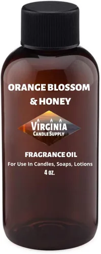 Aceite aromático tipo flor de naranja y miel (nuestra versión de la marca) (botella de 4 onzas) para fabricación de velas, fabricación de jabón,