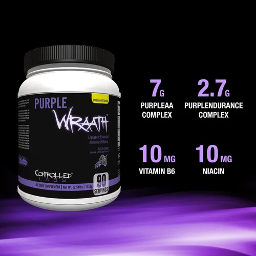 Miniatura 3 de CONTROLLED LABS Purple Wraath 90 Porción de uva jugosa, 2.5 libras