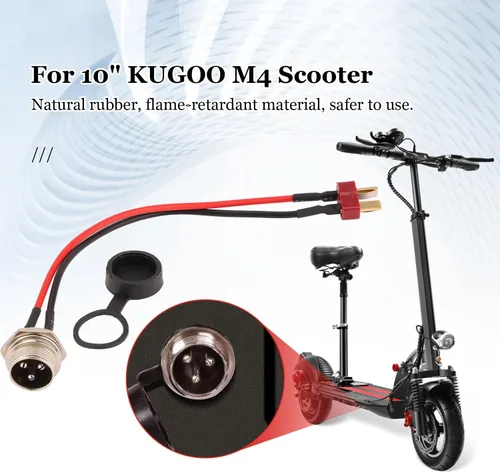 Miniatura 7 de Puerto de carga de scooter eléctrico con cubierta antipolvo, conector de puerto de carga compatible con Kugoo M4, M4Pro Scooter eléctrico