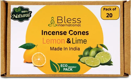 Miniatura 43 de Bless International Flor de naranja 100% natural - Conos de incienso hechos a mano, sumergidos a mano, orgánicos, sin productos químicos