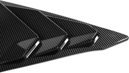 Miniatura 3 de Persianas para ventana lateral trasera de 11ª generación, estilo Civic, Racing para Honda Civic Sedan 2022, 2023, 2024, 2025, 2026 (fibra de carbono)