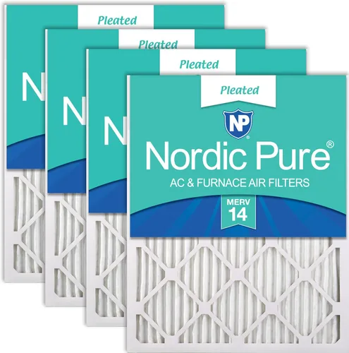 Miniatura 60 de Nordic Pure Filtros de aire para horno MERV 6 de 18 x 25 x 1 pulgadas (tamaño real: 17 1/2 x 24 1/2 x 3/4), color verde poliéster MERV 6, reduce