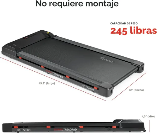 Miniatura 7 de Sunny Health & Fitness Cintas de correr inteligentes con Wi-Fi