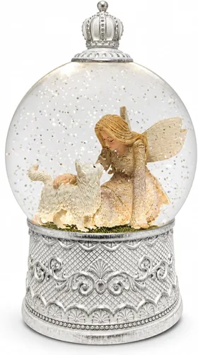 Miniatura 15 de Regalos conmemorativos para gatos por pérdida de condolencias, globo de nieve con purpurina giratoria automática y temporizador de 6 horas