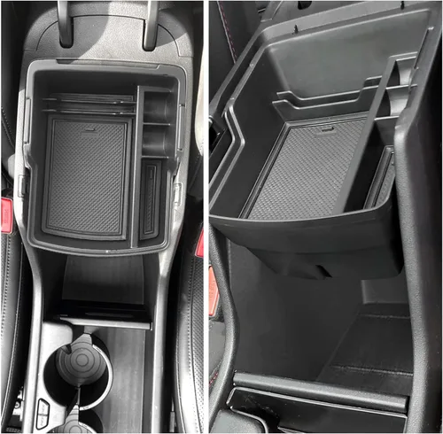 Miniatura 2 de SXCY 2 piezas superiores para Hyundai Kona/Kona EV 2024 2025 2026 Organizador de consola central para Hyundai Kona EV 2024-2026, accesorios