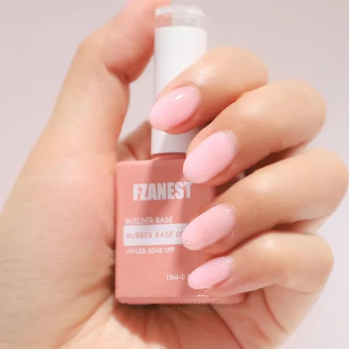 Miniatura 6 de FZANEST Gel constructor de base de goma para uñas, esmalte de gel de color transparente, capa base de goma elástica para extensión de engrosamiento