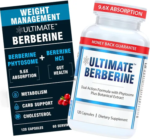 Miniatura 9 de Ultimate Berberine - Compara con $44 Brand - Fórmula de doble acción con Phytosome Plus Botanical Extract - Apoya la salud del corazón, el sistema