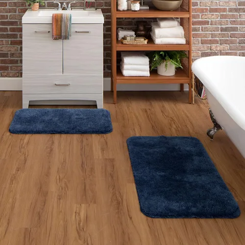 Miniatura 9 de Mohawk Home Alfombra de baño lavable a máquina, marrón oscuro, 1 pies 11 pulgadas x 3 pies 3 pulgadas, perfecta para tu baño