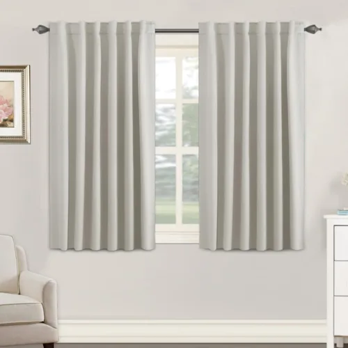 Miniatura 13 de H.VERSAILTEX Cortinas opacas con aislamiento térmico, paneles de tratamiento de ventana, cortinas opacas para oscurecer la habitación, cortinas Gris