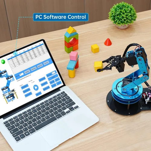 Miniatura 2 de LewanSoul Kit de brazo robótico 6DOF brazo de robot de programación con 5 servo, mango, garra mecánica y más, control de aplicación de software