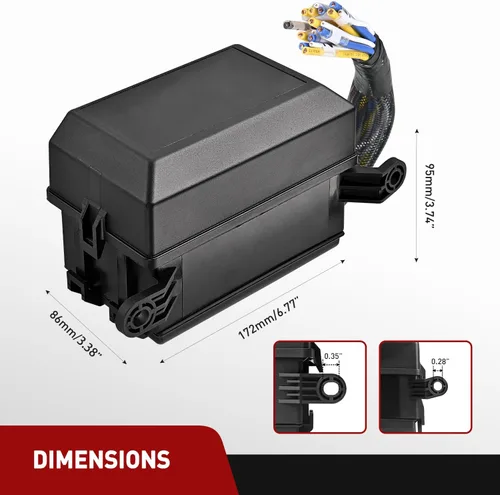 Miniatura 9 de Nilight Caja de relé de fusibles de 12 V, 6 relés, 6 ranuras ATC/ATO, portafusibles de cuchilla ATC/ATO, terminal de 4 pines, 5 pines, relé de 40 A