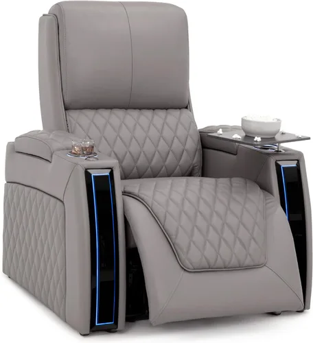 Miniatura 90 de Seatcraft Apex Zero-Gravity CoolZero - Asiento de cine en casa de cuero italiano, reposacabezas eléctrico, lumbar eléctrico, reclinable eléctrico