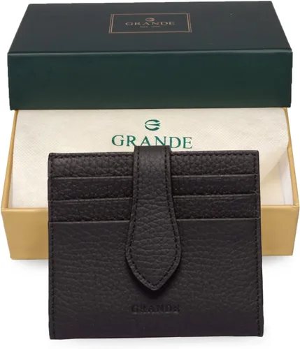 Miniatura 107 de Grande -3803 Cartera unisex, Azul (Iced Blue), Cartera delgada de cuero con cierre a presión pequeño