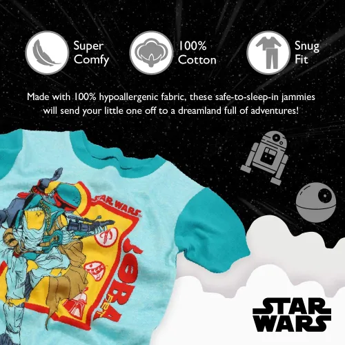 Miniatura 3 de Star Wars Conjunto de pijama de algodón ajustado de 2 piezas para niño